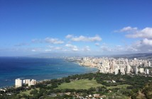 Aussicht vom Diamond Head über Waikiki