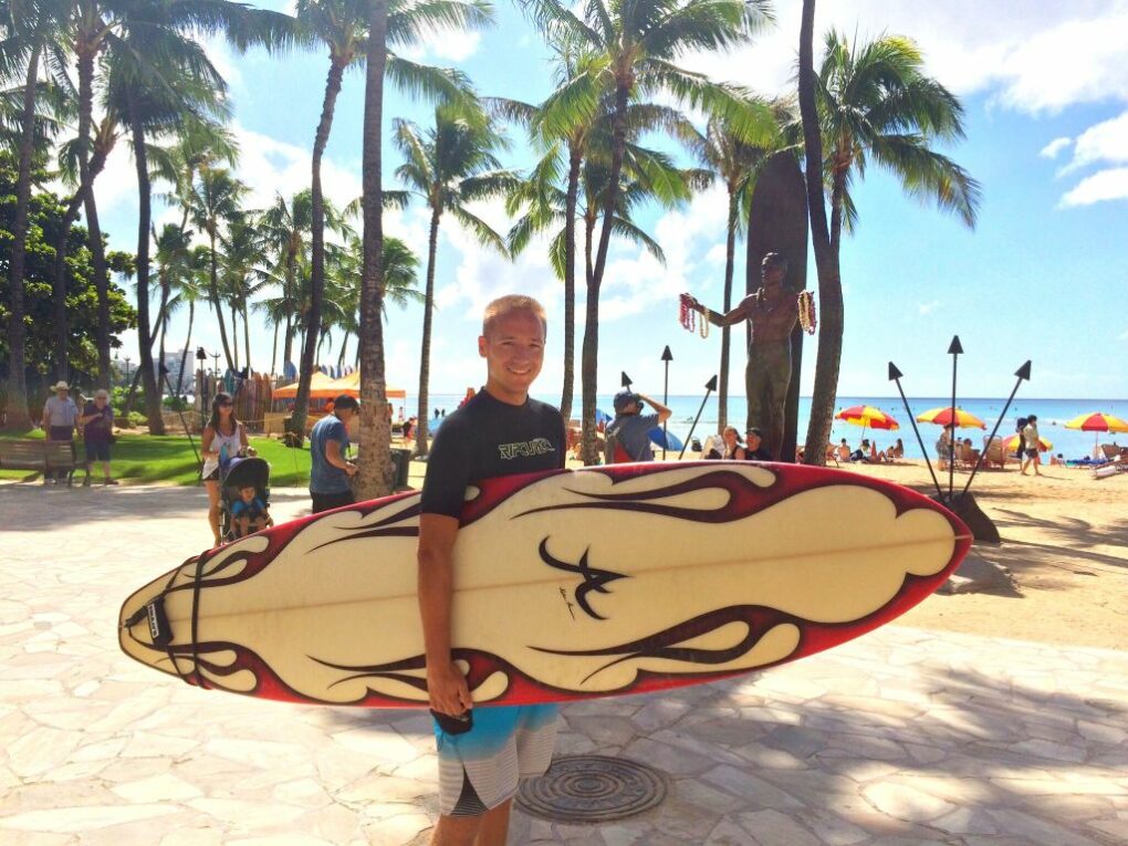 Surfen in Hawaii